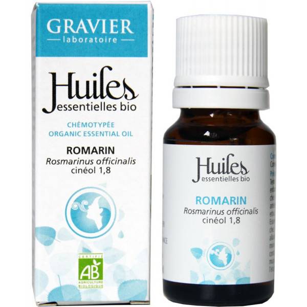 Organic Rosemary Essential Oil 10 ml - Laboratoire Gravier - View 2
