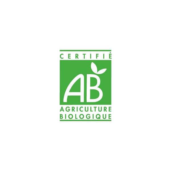 Logo AB pour l'huile essentielle de ravintsara - Feuilles - 10ml - Huile essentielle Laboratoire Gravier