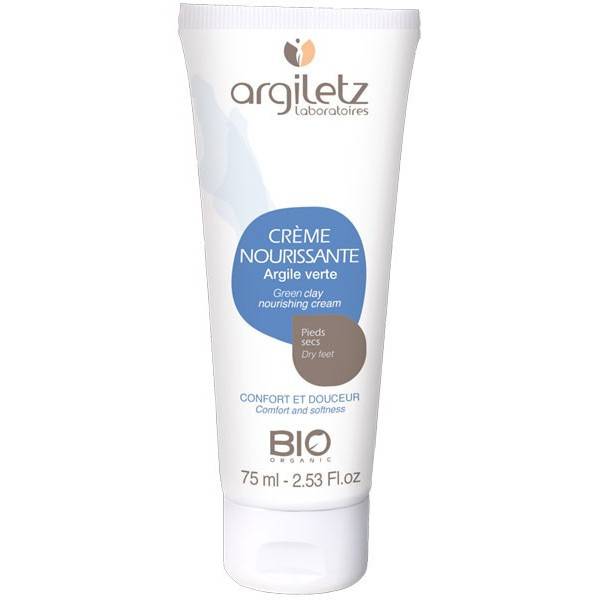 Cream nourishing dry feet – green clay – 75ml – Argiletz