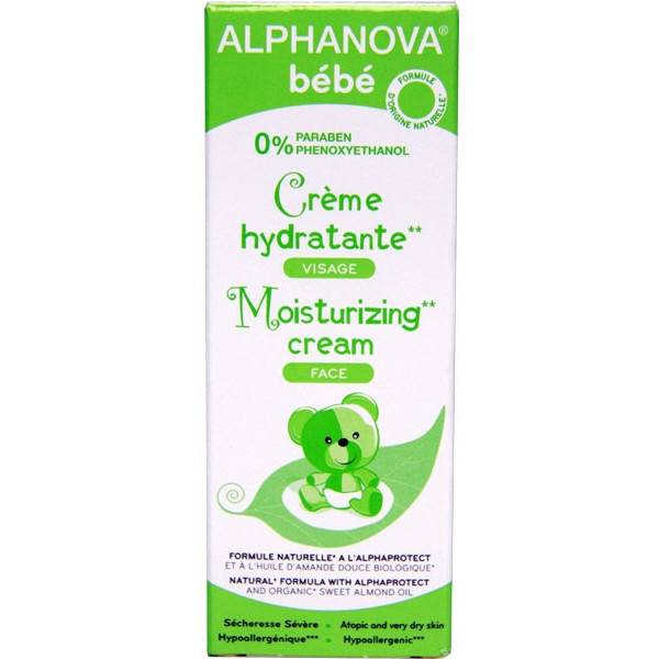 Cream moisturizing soft almond face organic – 40ml – Alphanova