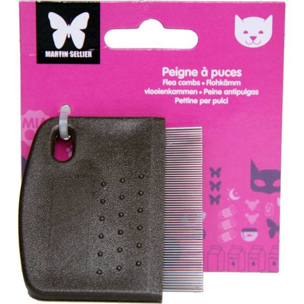 Anti-puce comb for cat - 67 teeth - 6 cm