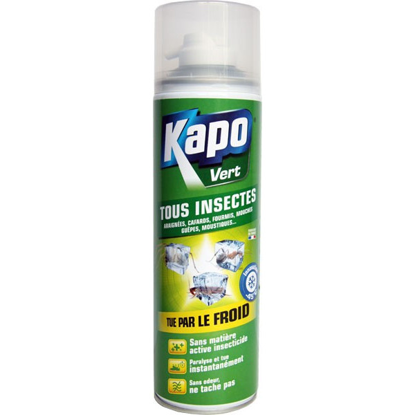Aérosol tous insectes effet givrant - 500 ml - Kapo Vert - Vue 1