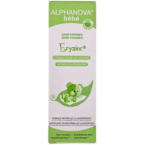 Baby Cream for Change Organic Fresh Almond Eryzinc – 75ml – Alphanova