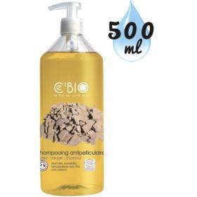 Shampooing Anti-pelliculaire Cade Sauge Rhassoul – 500ml – Ce'Bio