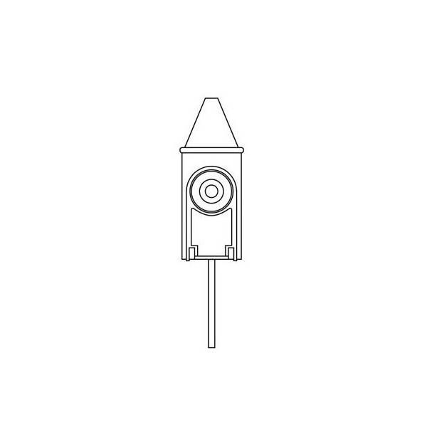 Nebula nozzle + glass bottle for neolia diffuser - technical drawing