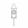Nebula nozzle + glass bottle for neolia diffuser - technical drawing