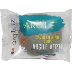 Soap exfoliant green clay and brown algae – 100g – Argiletz