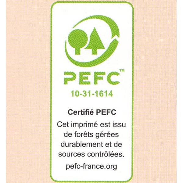 Pefc logo for anaean cosmetic recipe book