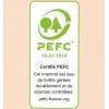 Logo PEFC pour le carnet de recettes cosmétiques Anaé