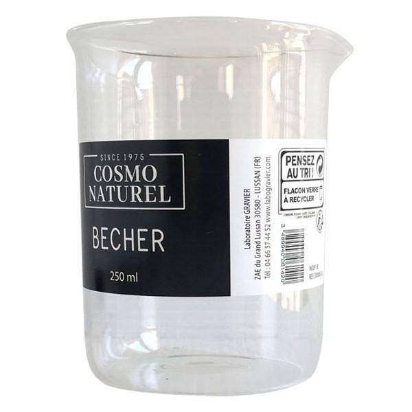 Kit accessoires cosmétiques DIY : Bécher en verre de 250 ml