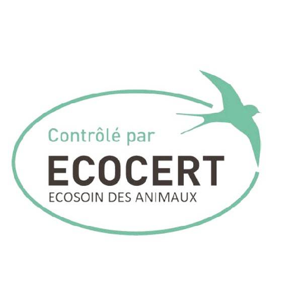 Logo Ecocert Animals for insect repellent pipettes for cats and cats Biovétol