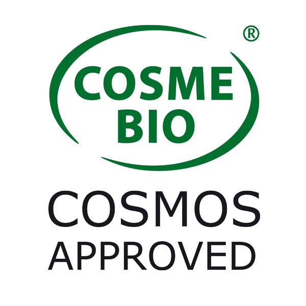 Logo Cosmebio for organic apricot kernel powder Cosmo Naturel