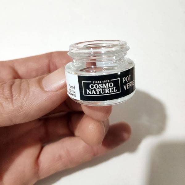 Pot en verre pour cosmétiques maison - 5 ml - Cosmo Naturel DIY