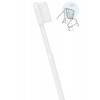 Ecological and bioplastic refillable white toothbrush - Caliquo