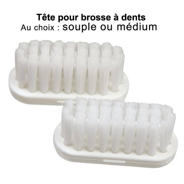 Set of 2 refills for toothbrush - Soft or Medium - Caliquo