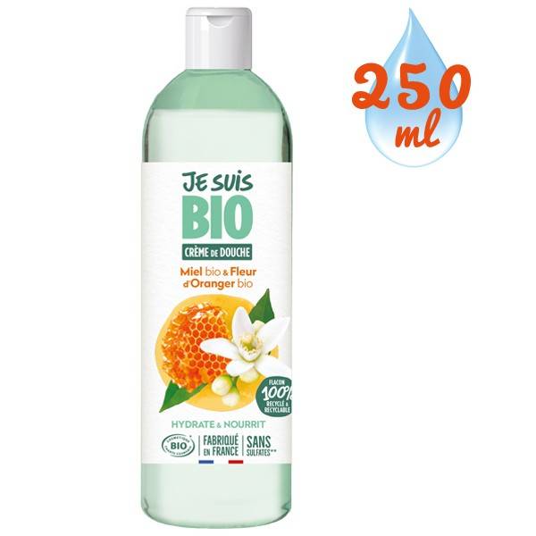 Shower cream Honey Orange Flower organic - 250 ml - Je suis Bio