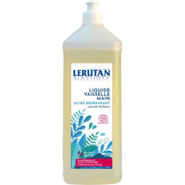 Highly degreasing hand dish liquid - 1 litre - Lerutan