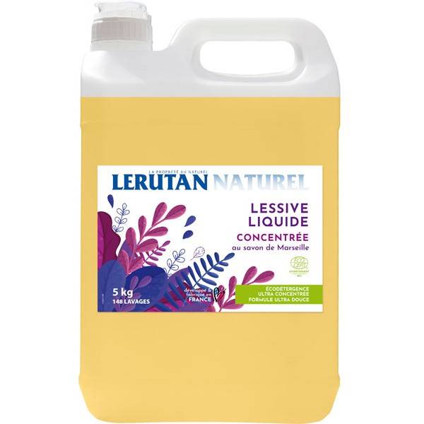 Lessive liquide concentrée - 5 litres  - Lerutan