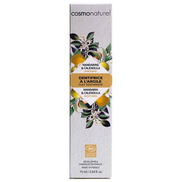 Soothing White Argile, Mandarine and Calendula Bio – 75 ml – Cosmo Naturel - View 2