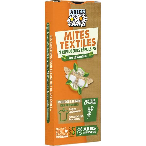 2 diffuseurs répulsif anti-mites textiles - Aries