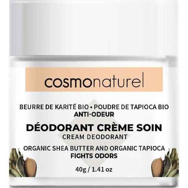 Deodorant cream of shea butter and tapioca powder – 40 grs – Cosmo Naturel - Front view