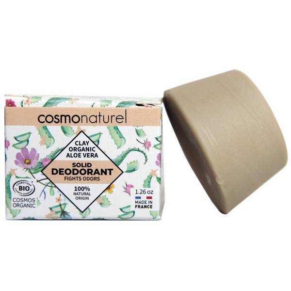 Solid deodorant Argile and Aloe Vera Bio – 36 grs – Cosmo Naturel - View 1