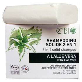 Shampooing solide 2 en 1 à l'Aloe Vera – 85 grs – Ce'Bio