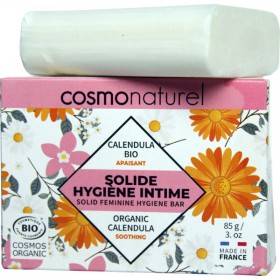Solide hygiène intime apaisant Calendula et coco – 85 grs – Cosmo Naturel