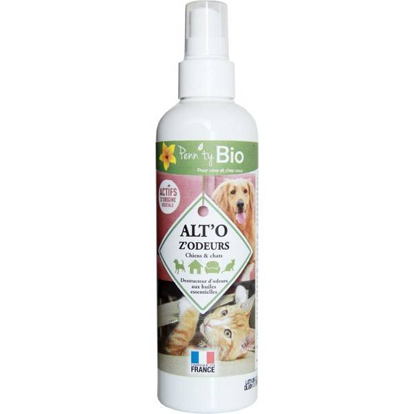 ALT'O Z'ODEURS - Destructeur d'odeurs naturel pour chat et chien - 250 ml- Penntybio
