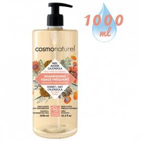 Shampooing Usage Fréquent Miel Calendula Avoine – 1000 ml – Cosmo Naturel