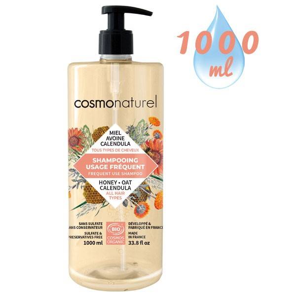 Shampoo Usage Frequent Honey Calendula Avoine – 1000 ml – Cosmo Naturel