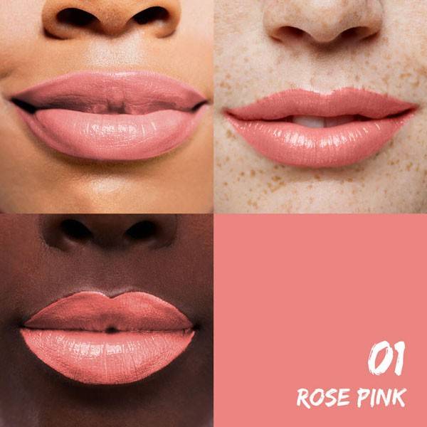 Exemple d'application pour le Rouge à lèvres hydratant 01 Rose Pink - 4,5 gr - Maquillage Sante