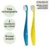 Brosse à dents enfant souple écologique et rechargeable en bioplastique - Caliquo