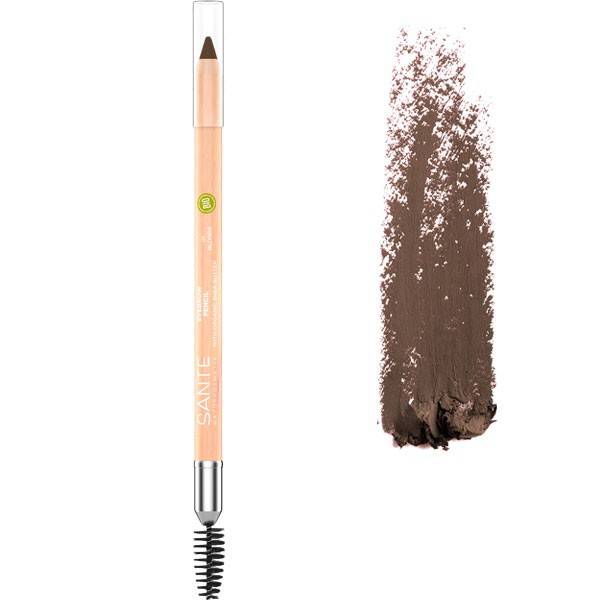 Crayon à sourcils n°02 Brown avec brosse – 1,08 grs – Santé