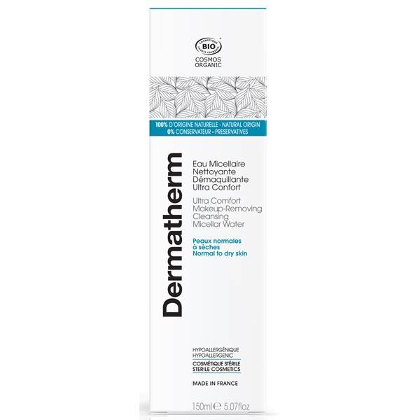 Ultra-comfort cleansing cleansing water – 150 ml - Dermatherm - View 2