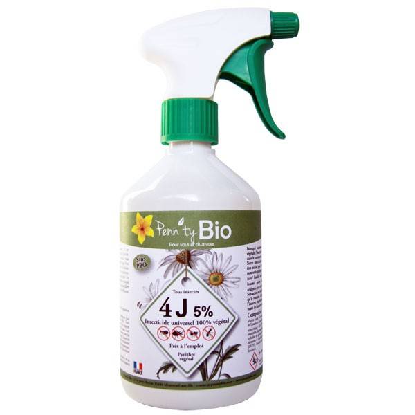 Insecticide 4J diluted 5% 500 ml - All insects - Ready to use – Penntybio