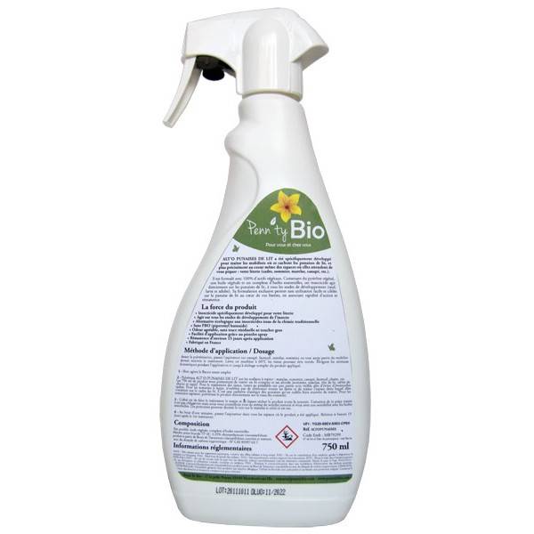 ALT'O'PUNAISES de lit – insecticide – spray 750 ml – Penntybio - Vue 1