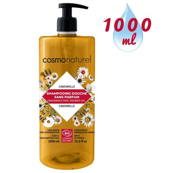 Scentless shower shampoo with camomile extract – 1000 ml – Cosmo Naturel