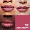 Example of application for moisturizing lipstick 02 Sheer Primrose - 4.5 gr - Makeup Sante