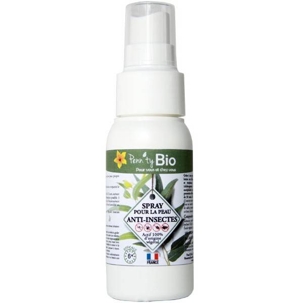 Spray lotion anti-insectes pour la peau bio 50 ml - Penntybio