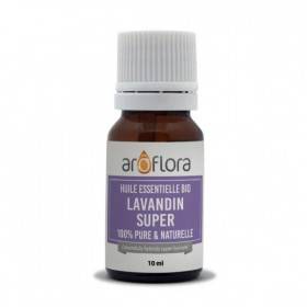 Lavandin super AB - Fleurs - 10 ml - Huile essentielle Aroflora