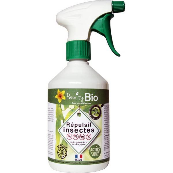 Répulsif insectes dilué au pyrèthre végétal - Prêt à l'emploi 500 ml – Penntybio