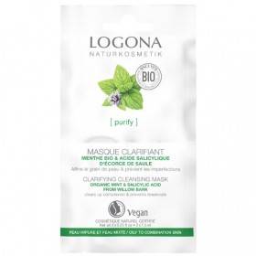 Clearing Mask Organic Mint / Salicylic Acid - 2 x 7.5 ml - Logona
