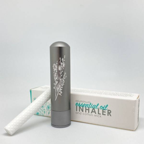 Diffuseur inhalateur Inalia d'huiles essentielles en aluminium - Gris - Innobiz - Vue 4