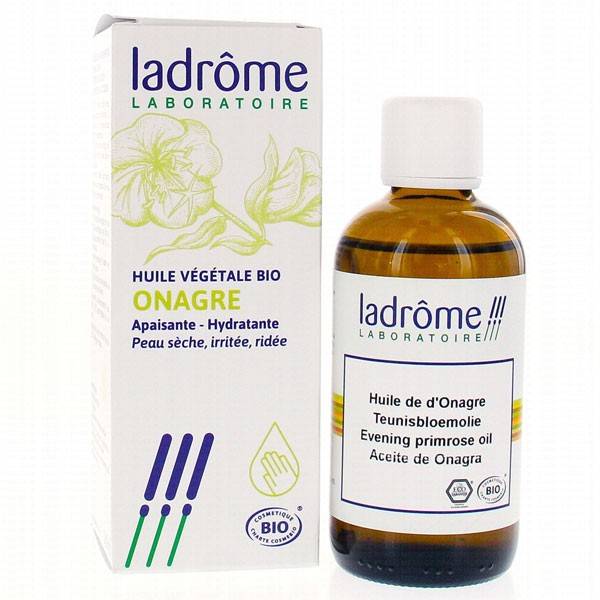 Organic Onagre vegetable oil – 100 ml – Ladrôme - View 1