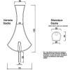 Technical drawing and dimensions for glassware and silencer daolia