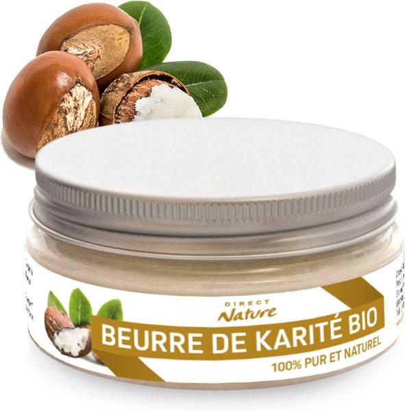 Beurre de karité pur bio - 100 ml - Direct Nature
