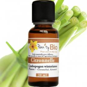 Organic Lemongrain - Leaf - Essential Oil Penntybio 30 ml
