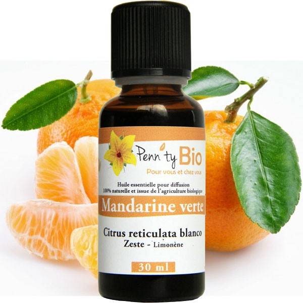 Green Mandarine Bio - Zeste - Essential Oil Penntybio 30 ml