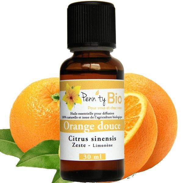 Orange douce Bio - Zeste - Huile essentielle Penntybio 30 ml